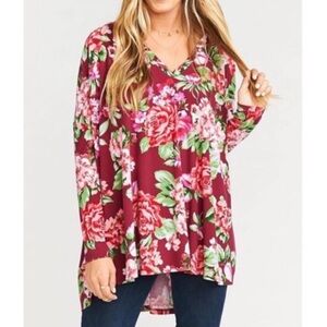 SHOW ME YOUR MUMU SKYLAR SLOUCH TOP- NWT size small
